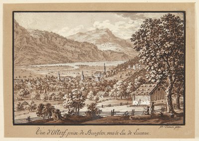 Zwitserse landschap door Frans Xaver Triner