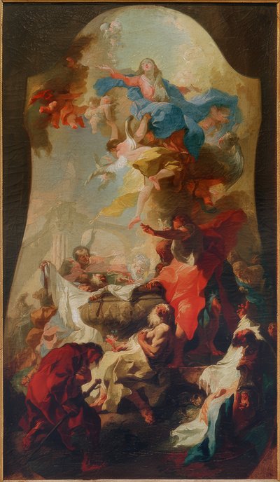 De Hemelvaart van Maria door Franz Anton Maulbertsch