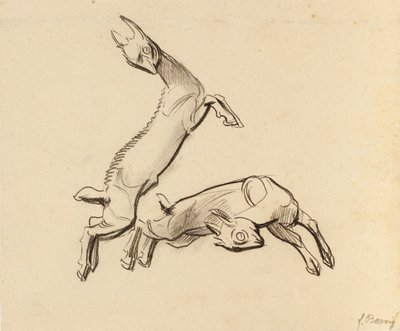 Springende geitjes door Franz Barwig d. Ä.