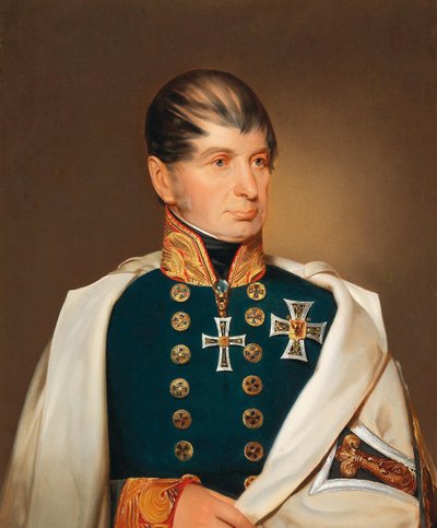 Aartshertog Maximiliaan Jozef van Oostenrijk-Este 1782-1863, als grootmeester van de Teutoonse Orde door Franz Eybl