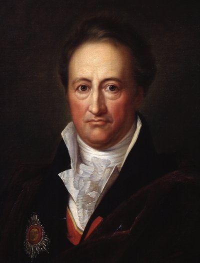 Portret van de schrijver Johann Wolfgang von Goethe (1749-1832) (detail) door Franz Gerhard von Kugelgen