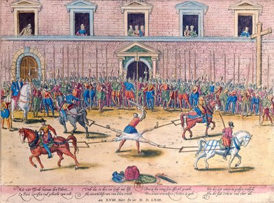 Executie van Jean de Poltrot, Heer van Mere, op 18 maart 1563 door Franz Hogenberg