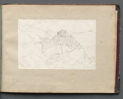 Album met Zichten op Rome en Omgeving, Landschapsstudies, pagina 53a: "Vivaro" door Franz Johann Heinrich Nadorp