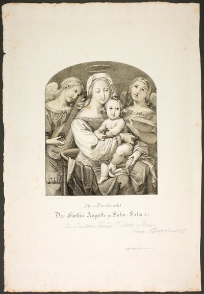Madonna met het Christuskind door Franz Johann Heinrich Nadorp