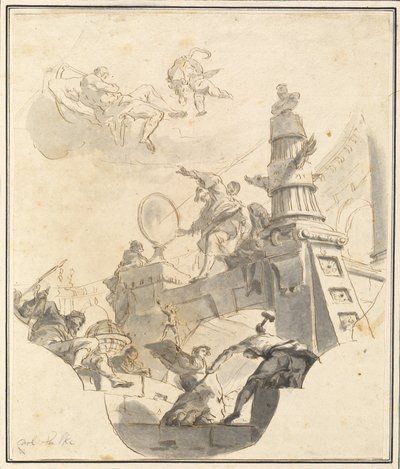Een allegorie van wijsheid en de kunsten door Franz Karl Palko