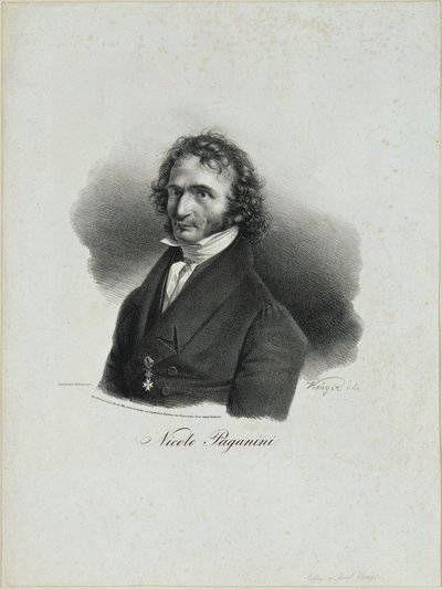Niccolò Paganini door Franz Krüger