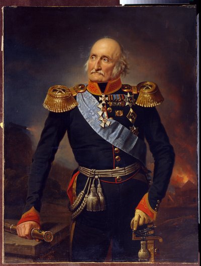 Portret van veldmaarschalk graaf Ludwig Adolf Peter van Sayn Wittgenstein door Franz Krüger
