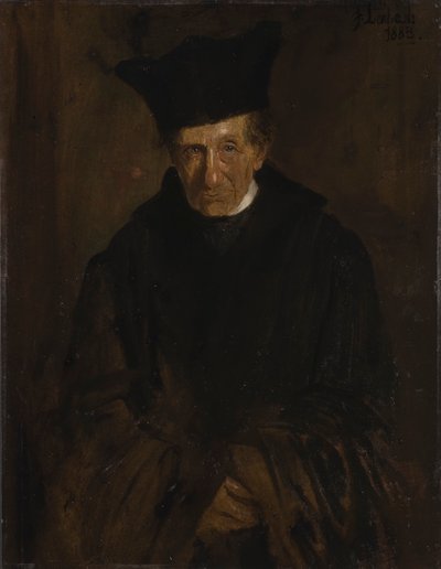 Portret van Ignaz von Döllinger 1799-1890, 1883 door Franz von Lenbach