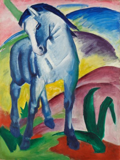 Blauw paard I door Franz Marc