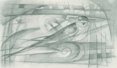 Een zwaluw door Franz Marc