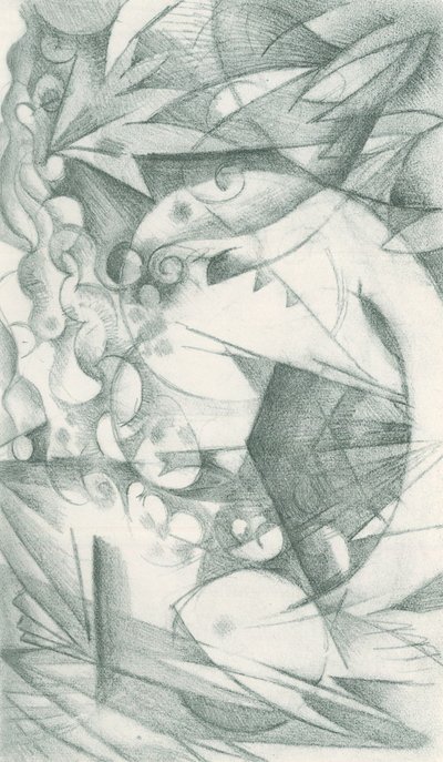 Franz Marc - Schetsboek uit het veld - Blad 18 door Franz Marc