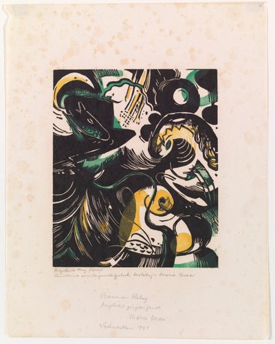 Genesis II door Franz Marc