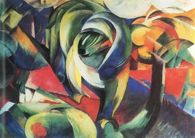 Duits: Der Mandril De mandril door Franz Marc