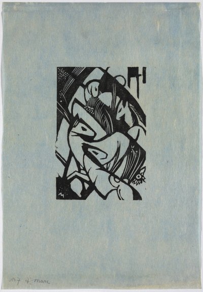 Duits: Springpaarden door Franz Marc