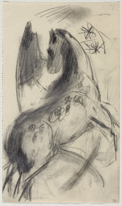 Duits: Springpaard door Franz Marc