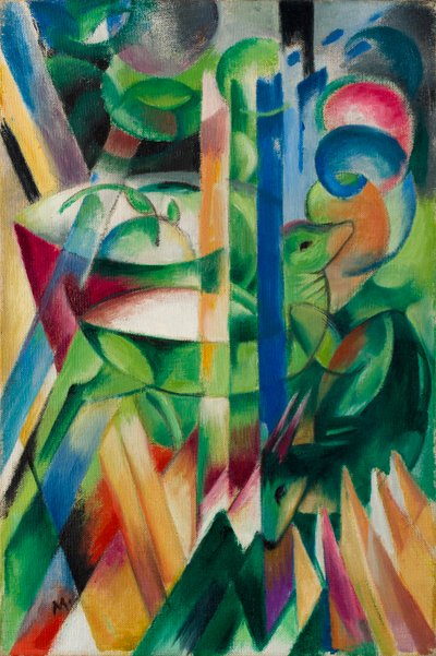 De Kleine Berggeiten door Franz Marc