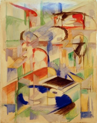 Diercompositie door Franz Marc