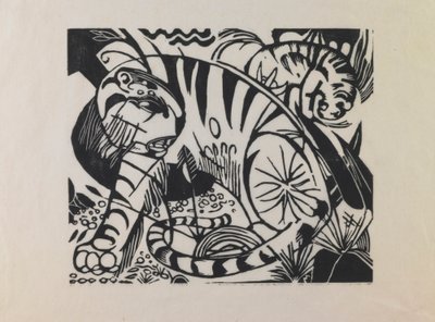 Tijger door Franz Marc
