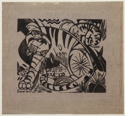 Tijgers door Franz Marc