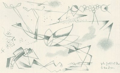 De geboorte van de cicaden door Franz Marc