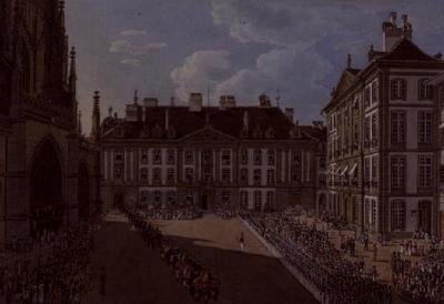 De intocht van de Zwitserse Landdag in Bern door Franz Schmidt