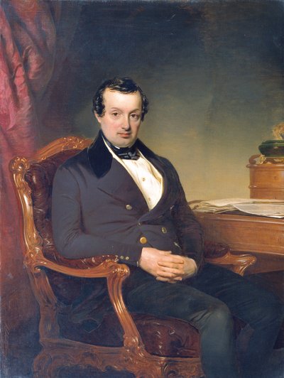 De textielfabrikant Hermann Todesco (1791–1844) door Franz Schrotzberg