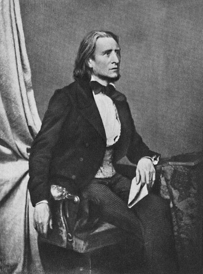 Franz Liszt, ca. 1860, 1939 door Franz Seraph Hanfstaengl