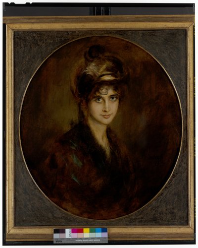 Portret van een prinses Aldobrandini door Franz Seraph von Lenbach