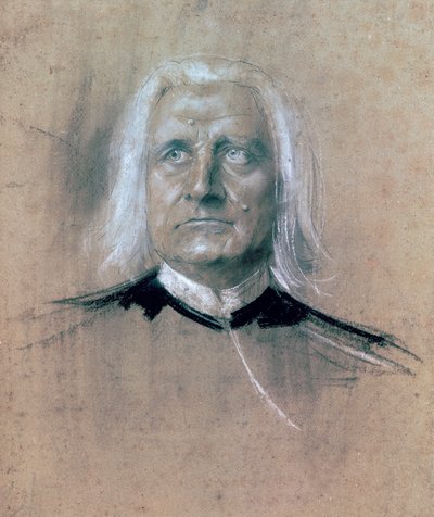 Portret van Franz Liszt door Franz Seraph von Lenbach
