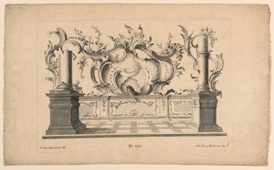 Rocaille Motieven en Dados, uit Set Nr. 120 door Franz Xaver Habermann
