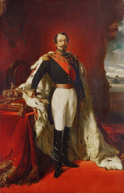 Keizer Napoleon III ... (schilderij op doek) door Franz Xaver Winterhalter