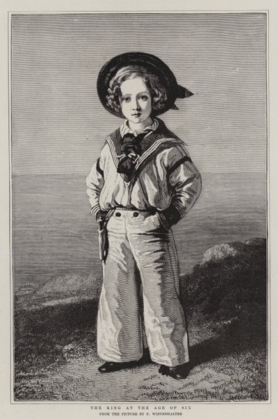 De Koning op zesjarige leeftijd door Franz Xaver Winterhalter