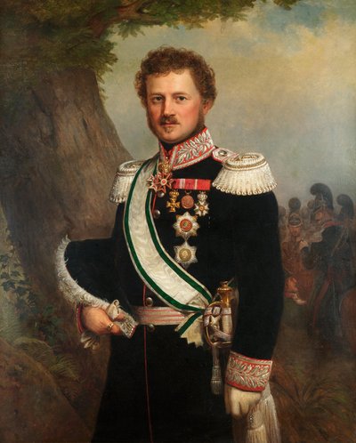 Portret van Emil, Prins van Hessen en aan de Rijn door Franz Xaver Winterhalter School of .