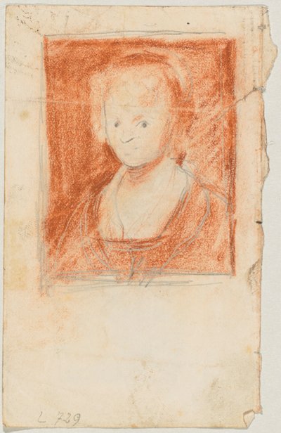 Brustbild eines jungen Mädchens; vermutlich nach Rubens door Franz von Lenbach