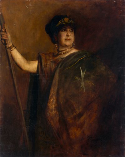 Charlotte Wolter door Franz von Lenbach