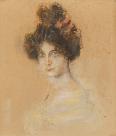 Franz von Lenbach - Portret van de Australische cancan danseres Saharet, 1899 door Franz von Lenbach