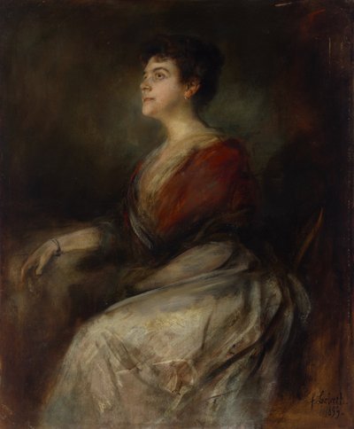 Harriet von Bleichröder door Franz von Lenbach