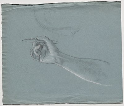 Armstudie voor het faculteitsschilderij: Theologie door Franz von Matsch