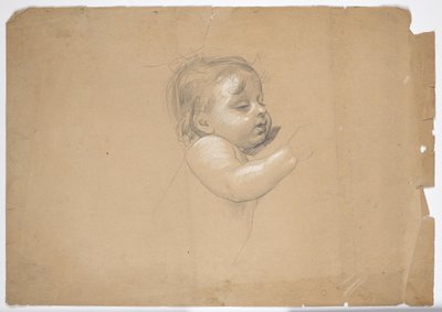 Studie van een zuigeling door Franz von Matsch