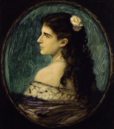 Portret van mevrouw Perl door Franz von Stuck