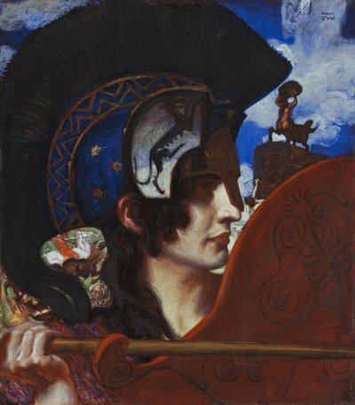 Vechtende Amazone door Franz von Stuck