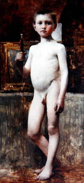 Jonge jongen, ca. 1911 door Franz von Stuck