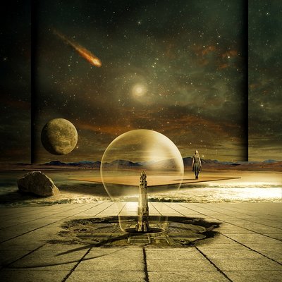 Reis door de kosmische woestijn door Franziskus Pfleghart