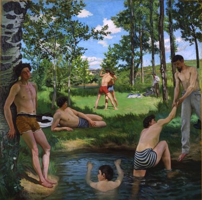 Zomerscène door Frédéric Bazille