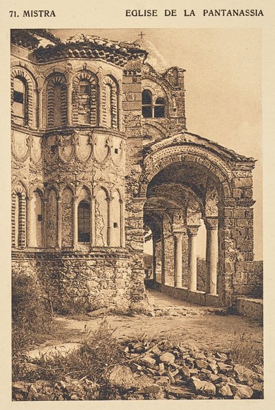 Mistra. Eglise de la Pantanassia door Frédéric Boissonnas