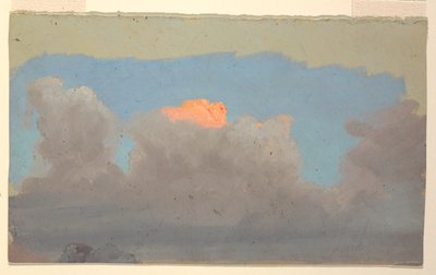 Wolkstudie door Frederic Edwin Church