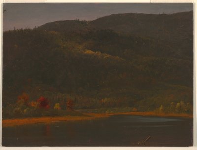 Tekening, Herfstlandschap, 1860-70 door Frederic Edwin Church