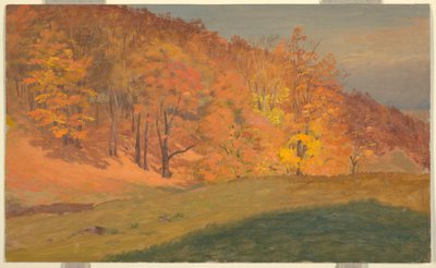 Tekening, Herfstbos, ca. 1870 door Frederic Edwin Church