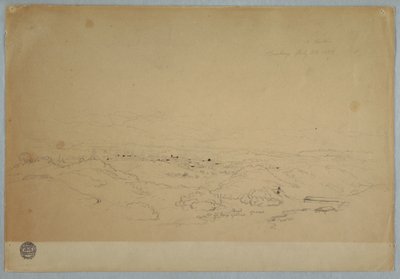 Tekening, Cartago, Colombia, 23 juli 1853 door Frederic Edwin Church