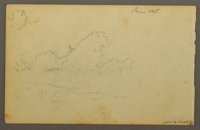 Tekening, Catskill Mountain Huis, 1844 door Frederic Edwin Church
